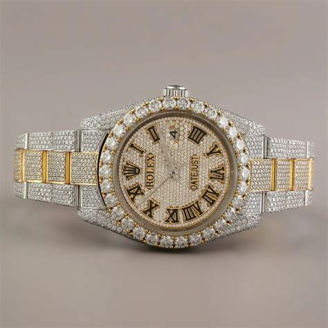 fake diamond watch amazon|moissanite diamond watch hip hop.